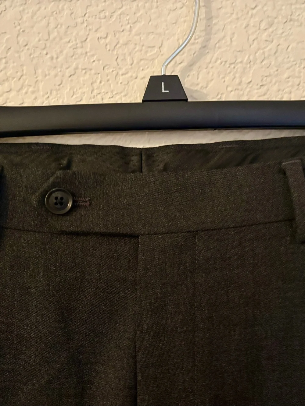 Alfani Slim Fit Dress Pants 32x30 Black Stretch Flat Front Career